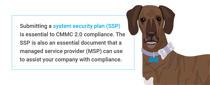 Submitting a system security plan (SSP) is essential to CMMC 2.0 compliance.